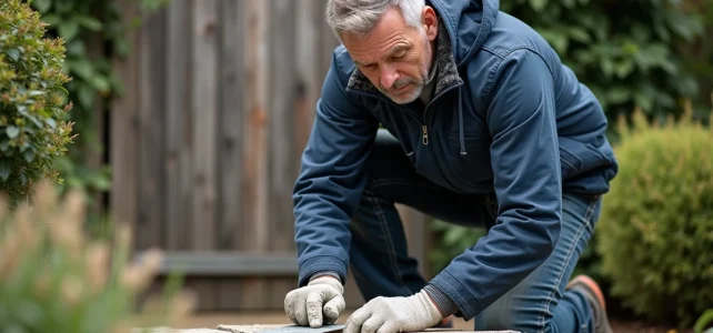 Astuces de maçonnerie pour réussir le rattrapage du seuil de portail en rénovation